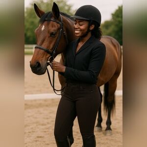 Pikeur Women's Chocolate Equestrian Jodhpurs Riding Breeches Pants Size 30L